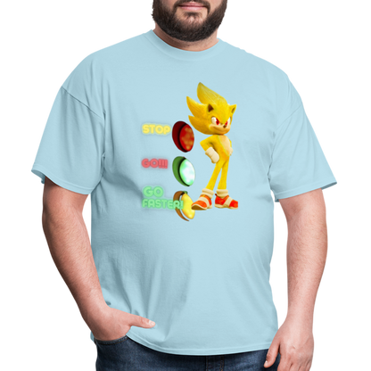 Go Faster 3 T-Shirt - powder blue