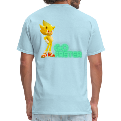 Go Faster 3 T-Shirt - powder blue