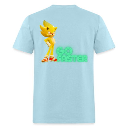 Go Faster 3 T-Shirt - powder blue