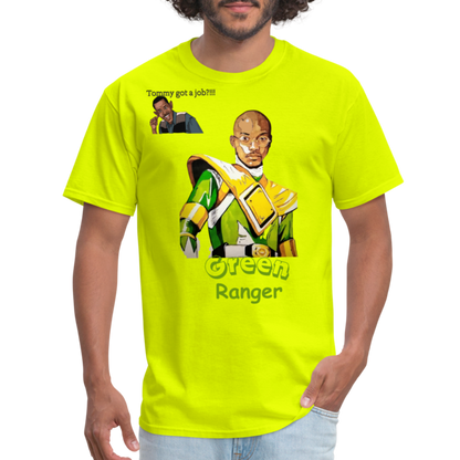 Green Ranger T-Shirt - safety green