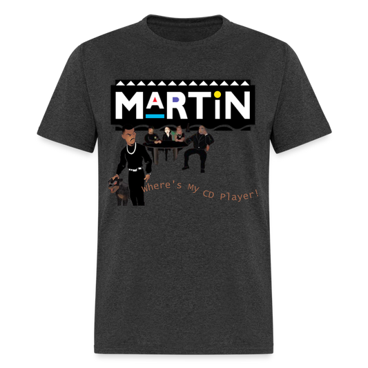 CD Player T-Shirt - heather black