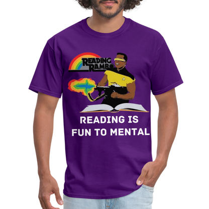 Reading Rambo T-Shirt - purple