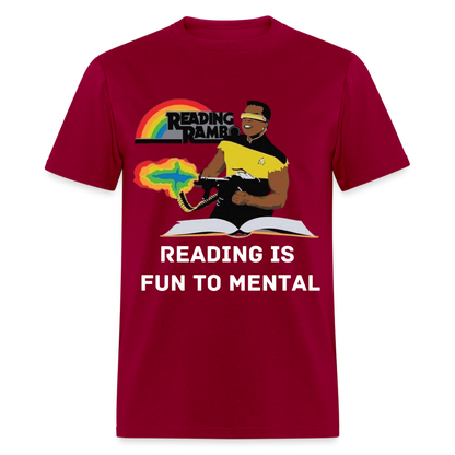 Reading Rambo T-Shirt - dark red