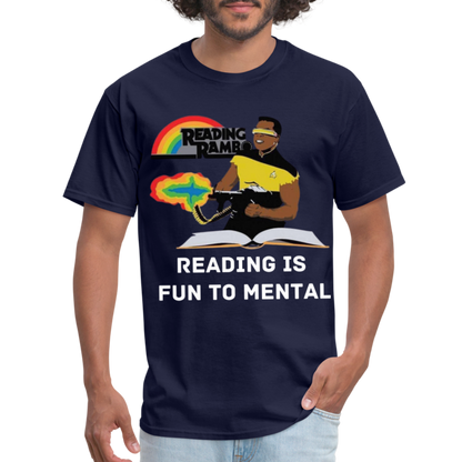 Reading Rambo T-Shirt - navy