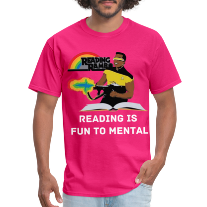 Reading Rambo T-Shirt - fuchsia