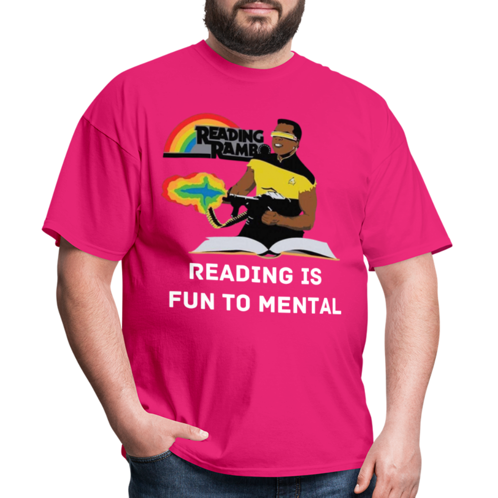 Reading Rambo T-Shirt - fuchsia