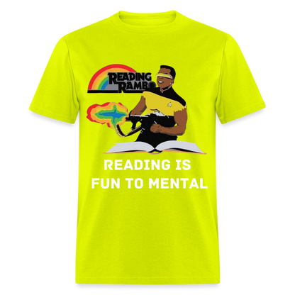 Reading Rambo T-Shirt - safety green