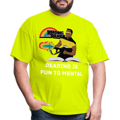 Reading Rambo T-Shirt - safety green