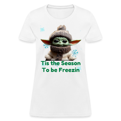 Cold Yoda T-Shirt - white