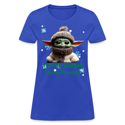 Cold Yoda T-Shirt - royal blue