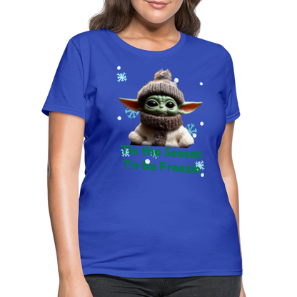 Cold Yoda T-Shirt - royal blue