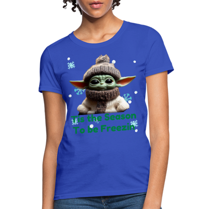Cold Yoda T-Shirt - royal blue