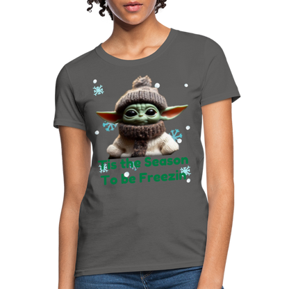 Cold Yoda T-Shirt - charcoal