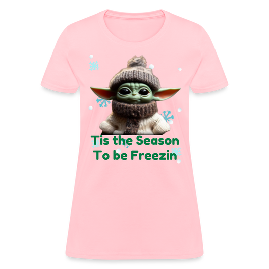 Cold Yoda T-Shirt - pink