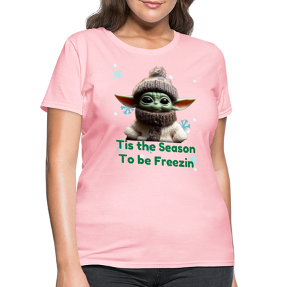 Cold Yoda T-Shirt - pink