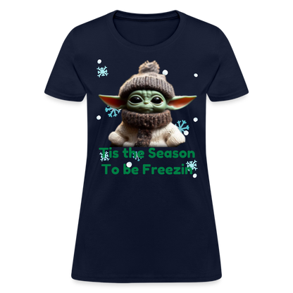 Cold Yoda T-Shirt - navy