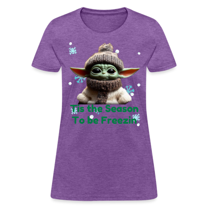 Cold Yoda T-Shirt - purple heather