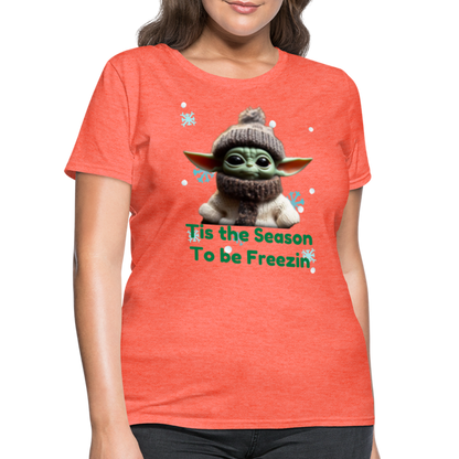 Cold Yoda T-Shirt - heather coral