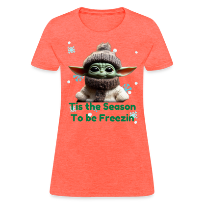 Cold Yoda T-Shirt - heather coral