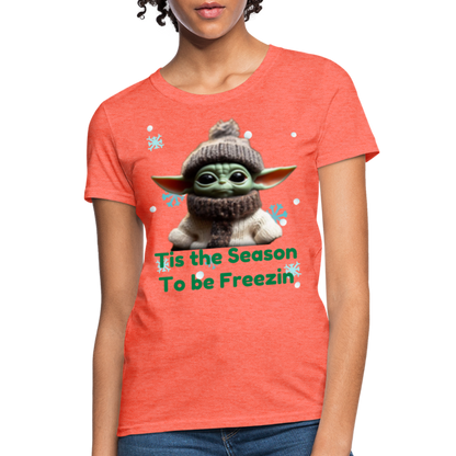 Cold Yoda T-Shirt - heather coral