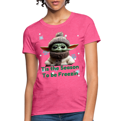 Cold Yoda T-Shirt - heather pink