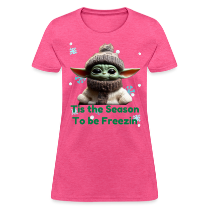 Cold Yoda T-Shirt - heather pink