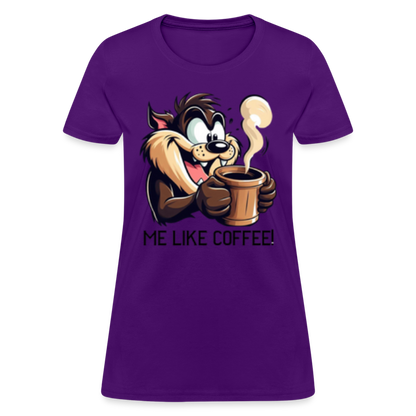 TAZ Coffee T-Shirt - purple
