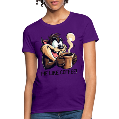 TAZ Coffee T-Shirt - purple