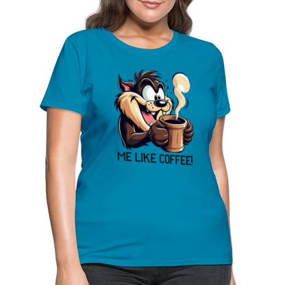 TAZ Coffee T-Shirt - turquoise