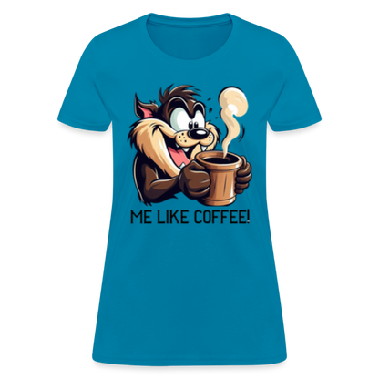 TAZ Coffee T-Shirt - turquoise