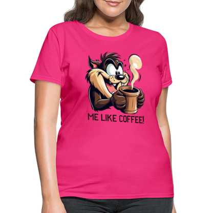 TAZ Coffee T-Shirt - fuchsia
