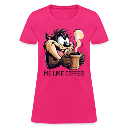 TAZ Coffee T-Shirt - fuchsia