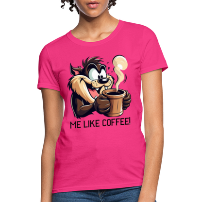 TAZ Coffee T-Shirt - fuchsia