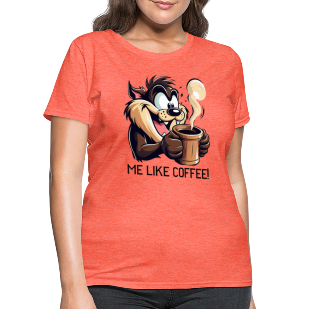 TAZ Coffee T-Shirt - heather coral