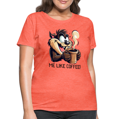 TAZ Coffee T-Shirt - heather coral
