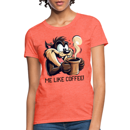 TAZ Coffee T-Shirt - heather coral