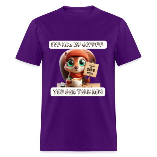 Coffee Safe T-Shirt - purple