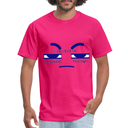 Annoyed T-Shirt - fuchsia