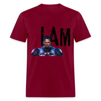I Am T-Shirt - burgundy