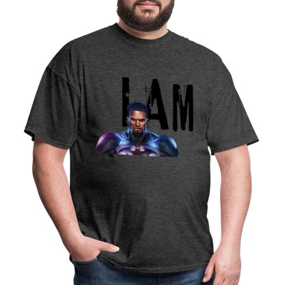 I Am T-Shirt - heather black