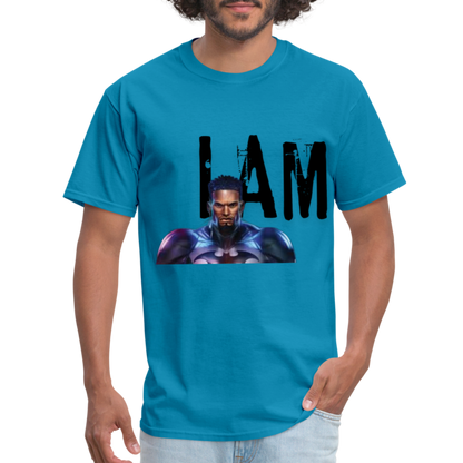 I Am T-Shirt - turquoise
