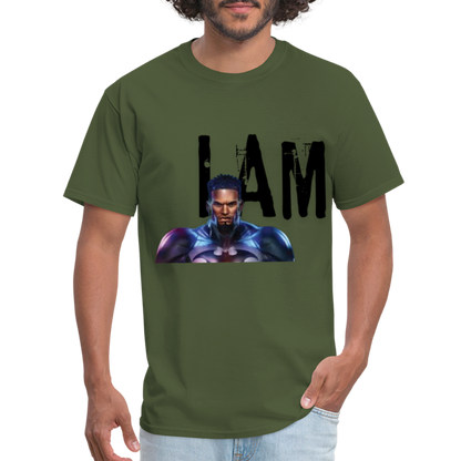 I Am T-Shirt - military green