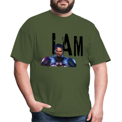 I Am T-Shirt - military green