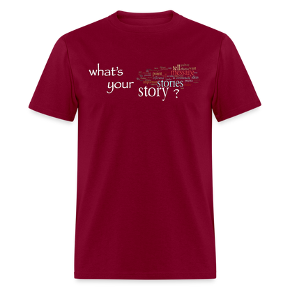 Your Story T-Shirt - burgundy