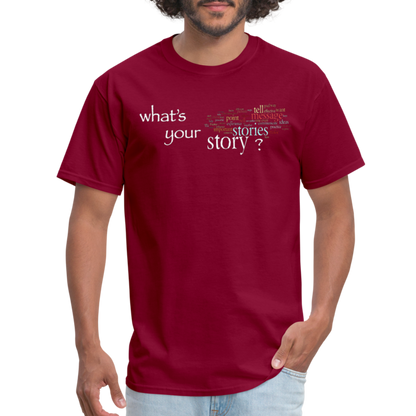 Your Story T-Shirt - burgundy
