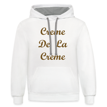Creme Hoodie - white/gray