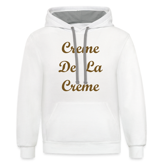 Creme Hoodie - white/gray