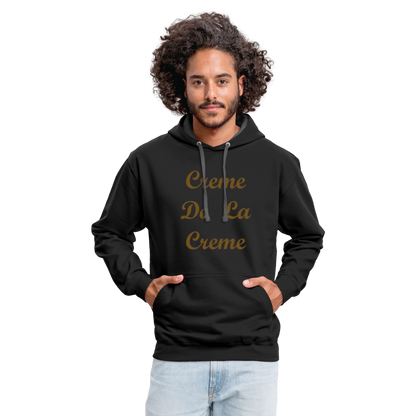 Creme Hoodie - black/asphalt