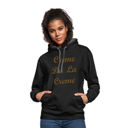Creme Hoodie - black/asphalt