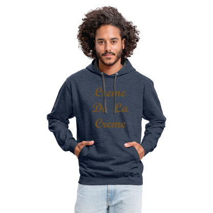 Creme Hoodie - indigo heather/asphalt